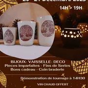 Porte ouverte de Noël à l'atelier Poterie Elodie Huyghe