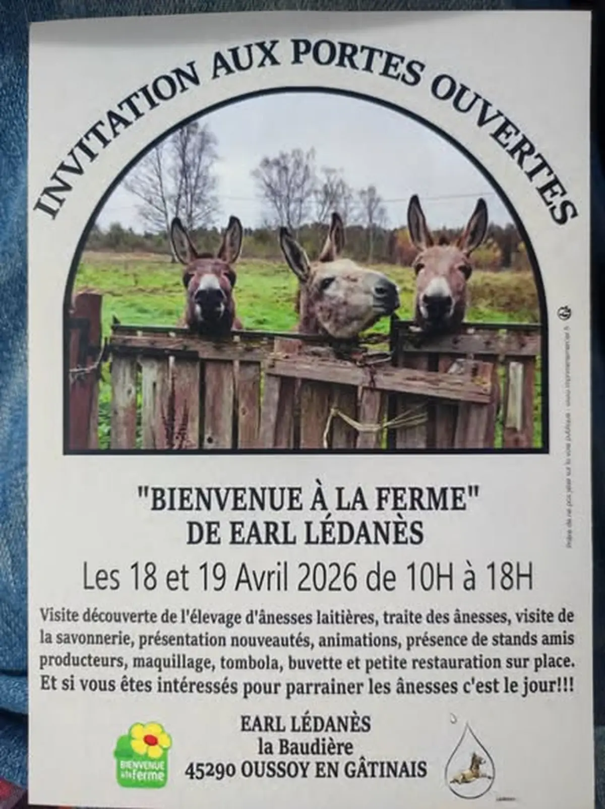 Porte ouverte Ferme Lédanès