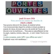 Portes ouvertes à l'école du Chambon