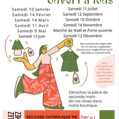 Portes ouvertes à la boutique du Secours Populaire