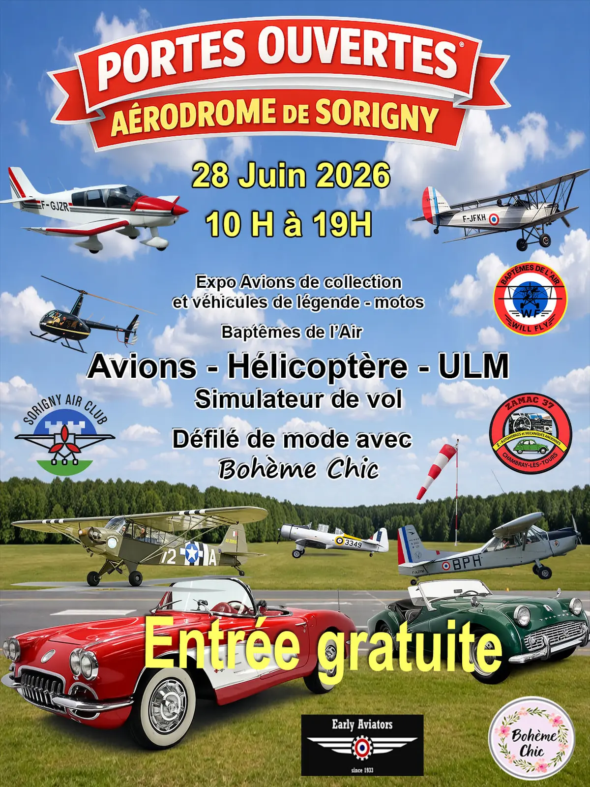 Portes ouvertes Aérodrome de Sorigny