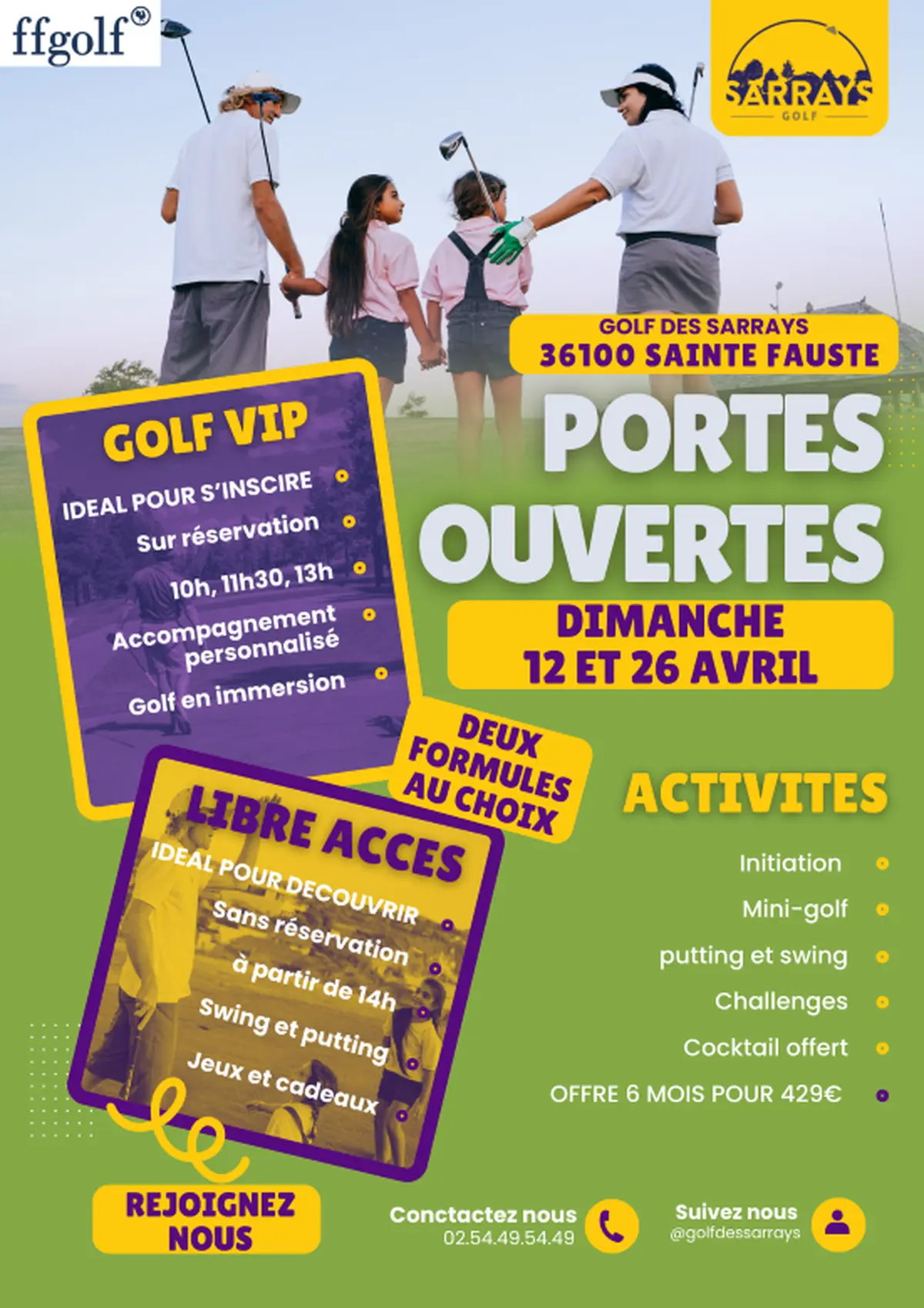 Portes-ouvertes au golf