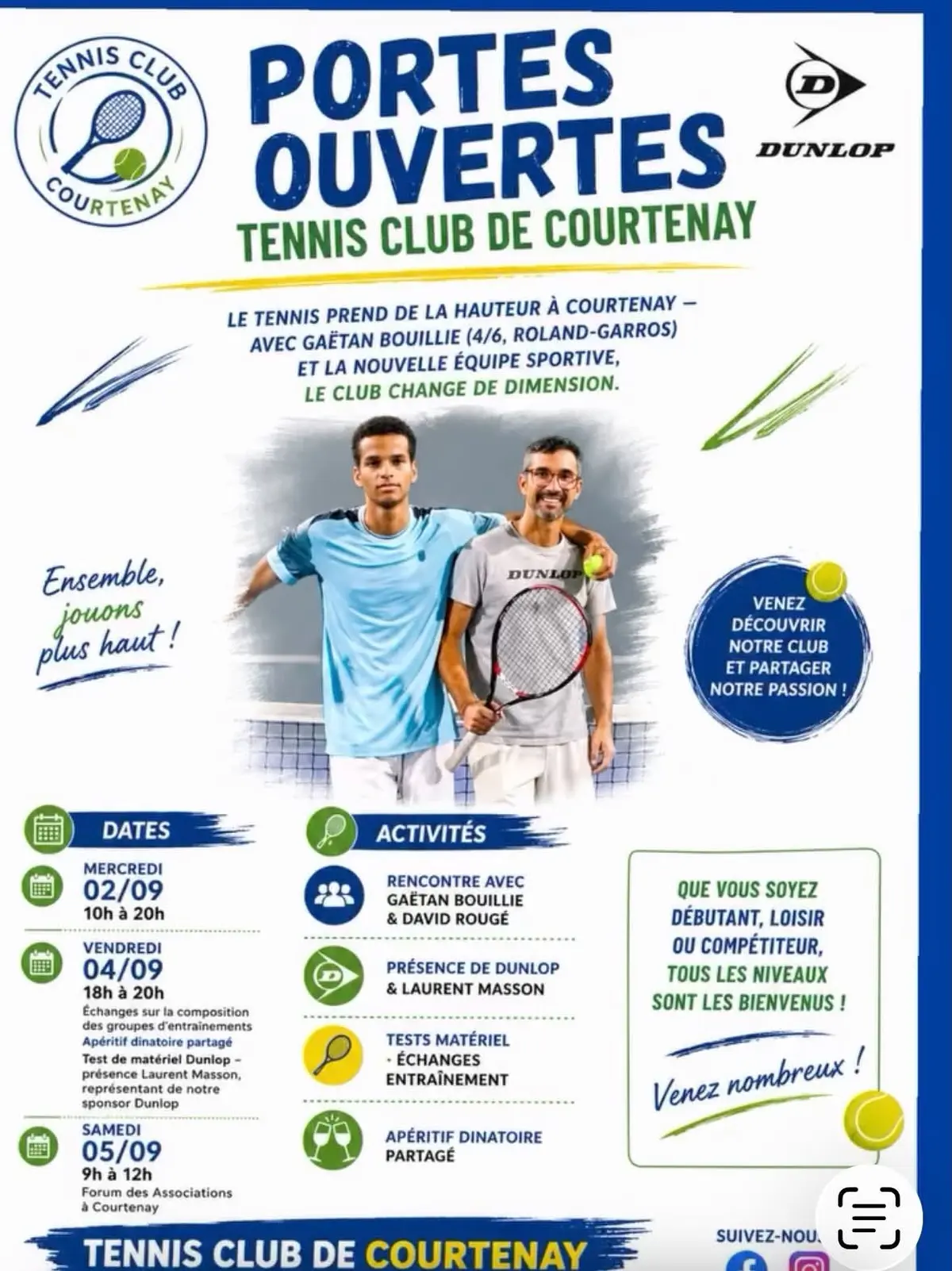 Portes Ouvertes au Tennis Club de Courtenay