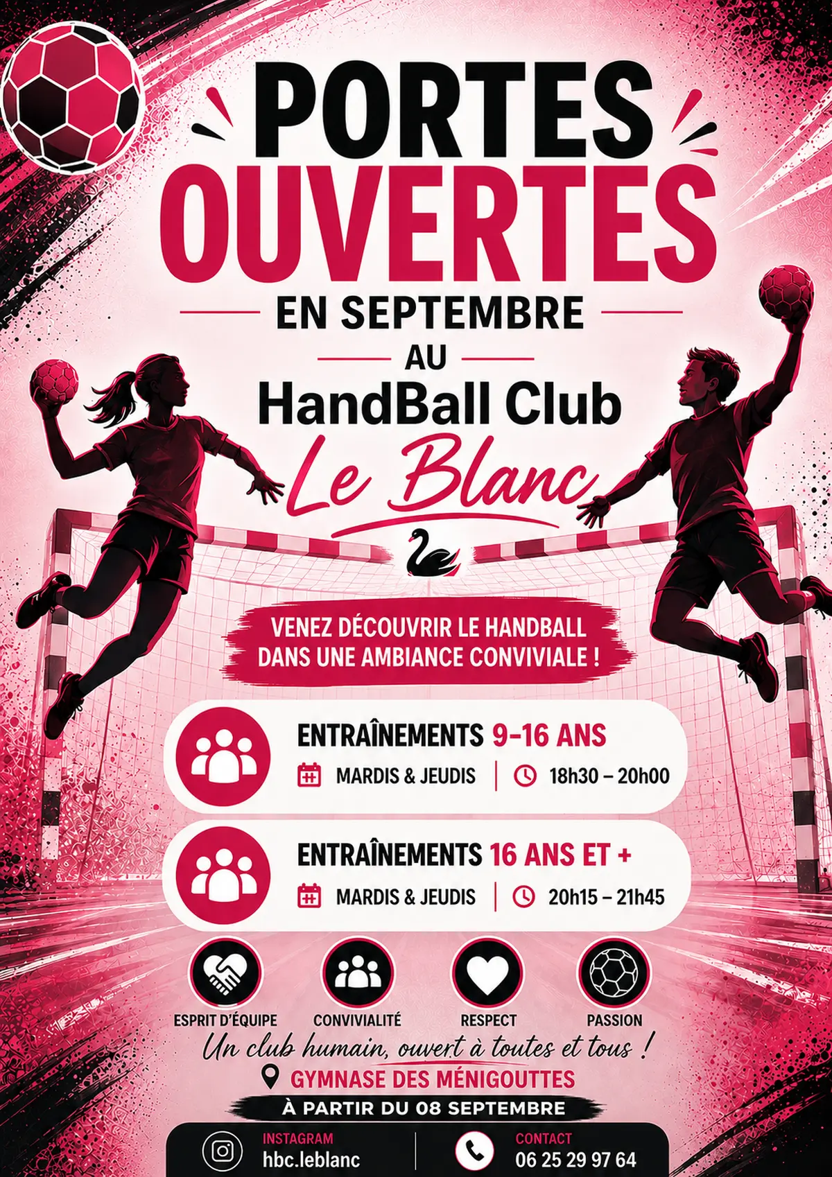 Portes ouvertes aux entraînements de Septembre !