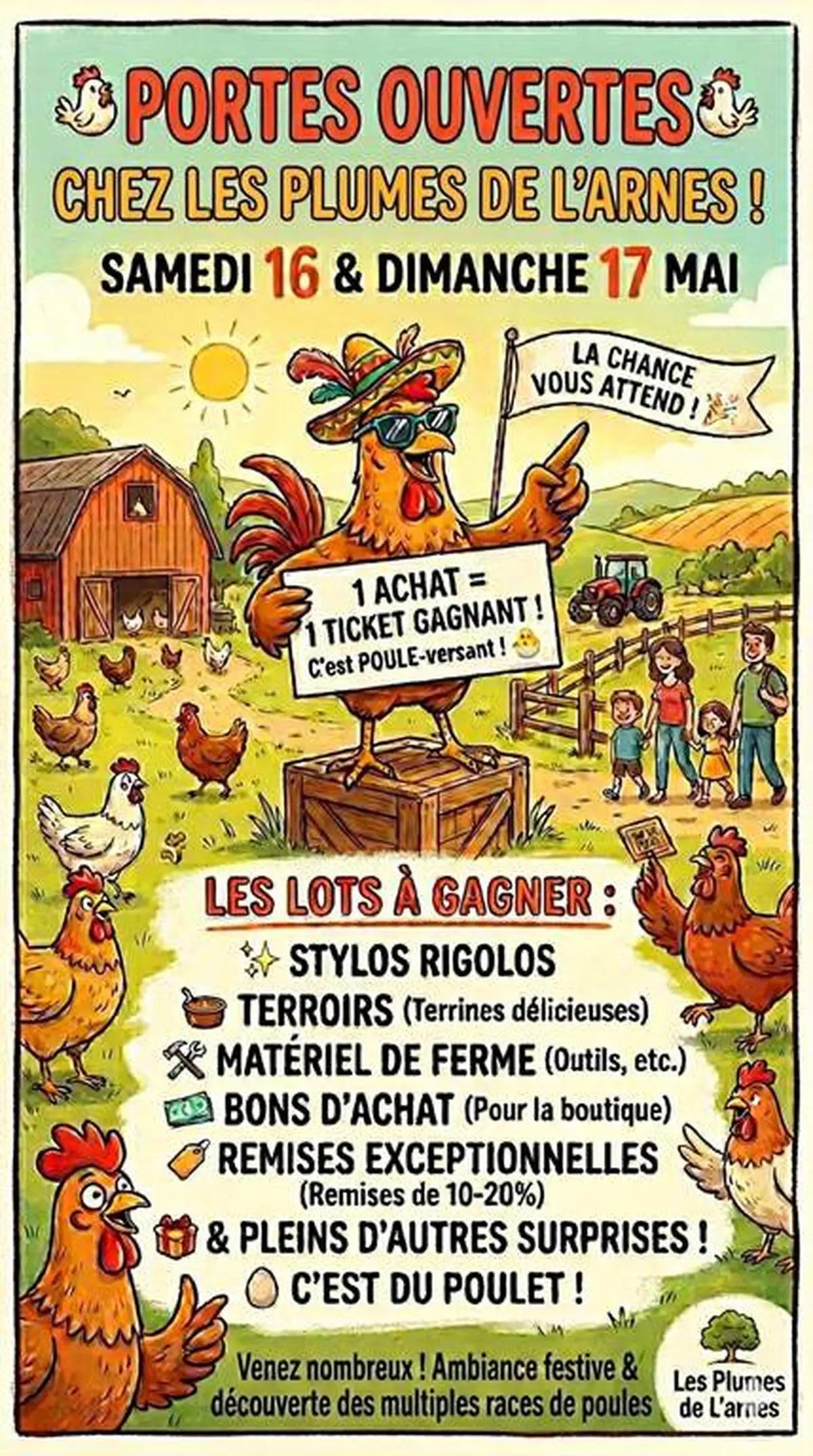Portes ouvertes aux Plumes de l'Arnes