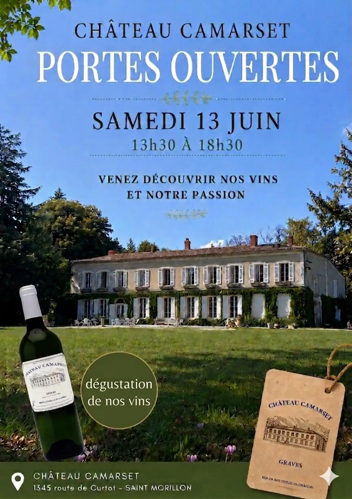 Portes ouvertes Château Camarset