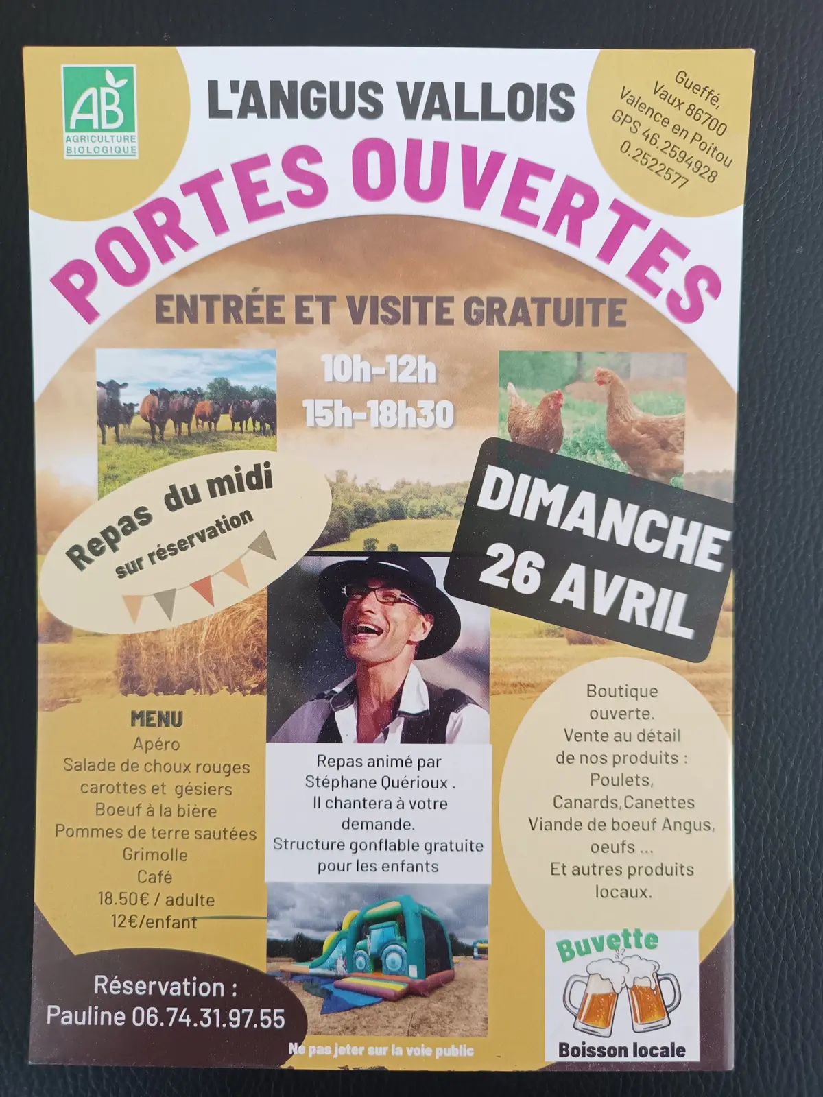 Portes Ouvertes de l'ANGUS Vallois