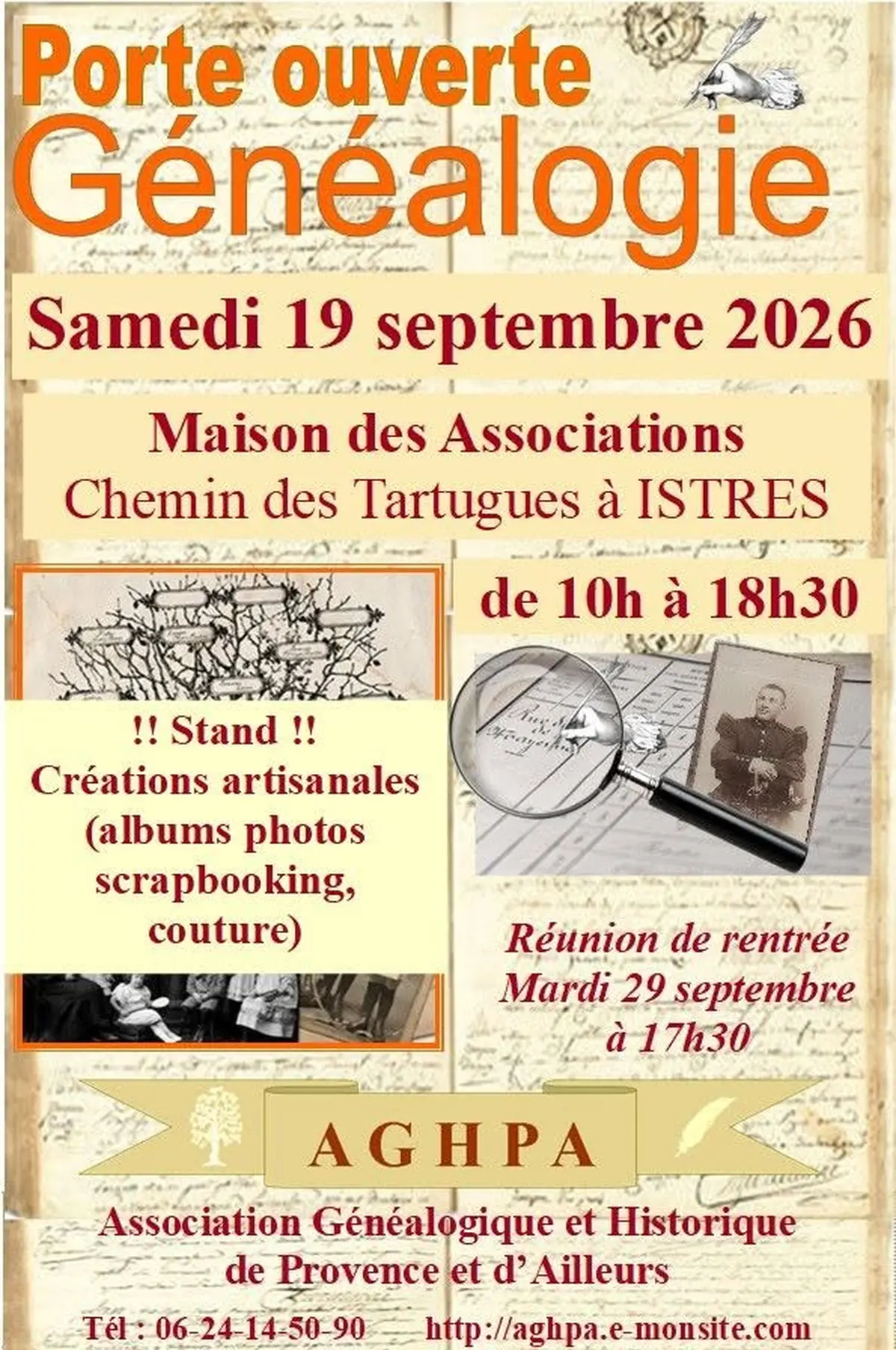 Portes ouvertes de l'association généalogique AGHPA
