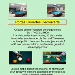 Portes ouvertes - Découverte du billard