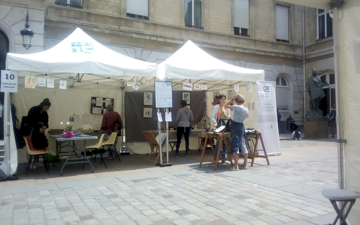 Démonstration d'un atelier Gravure