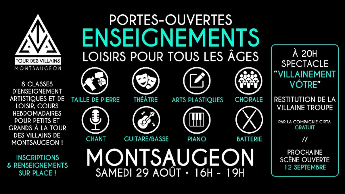 Portes ouvertes des Enseignements à la Tour des Villains