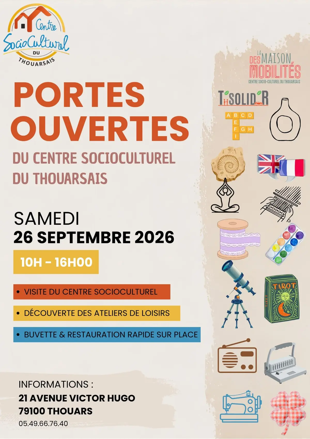 Portes ouvertes du Centre SocioCulturel du Thouarsais