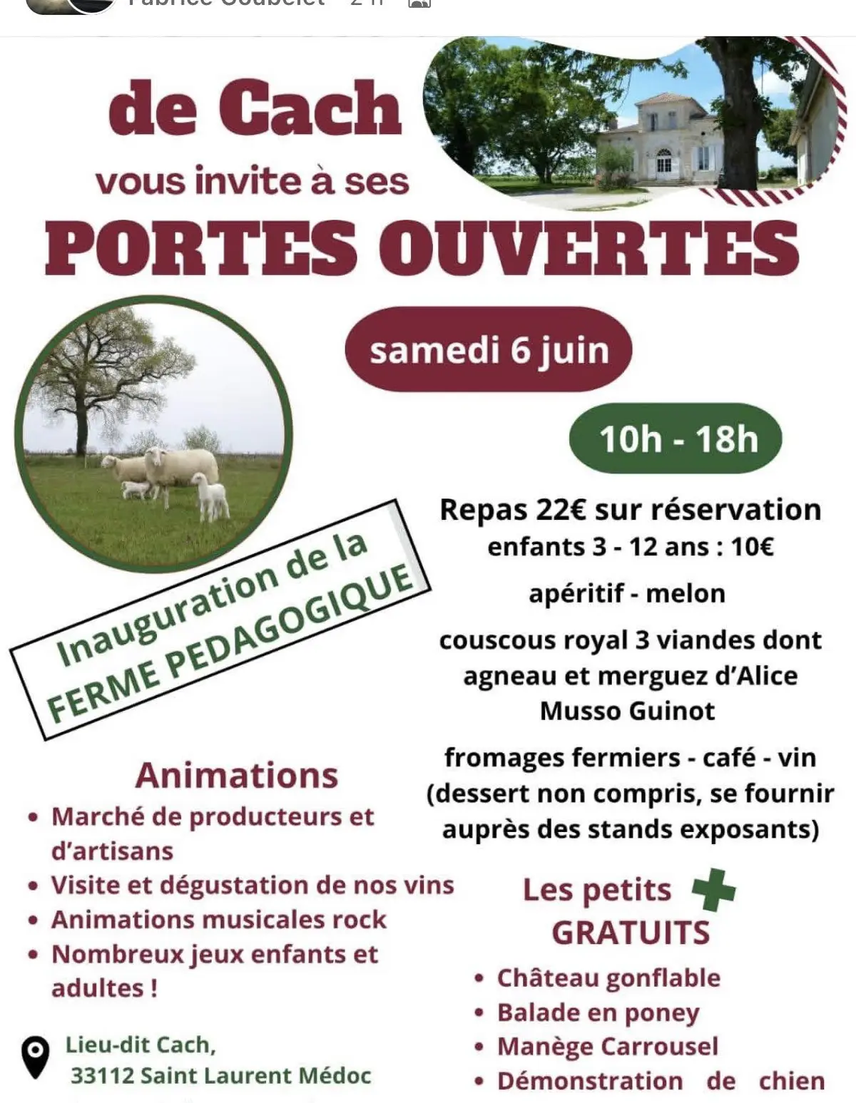 Portes ouvertes du Château De Cach