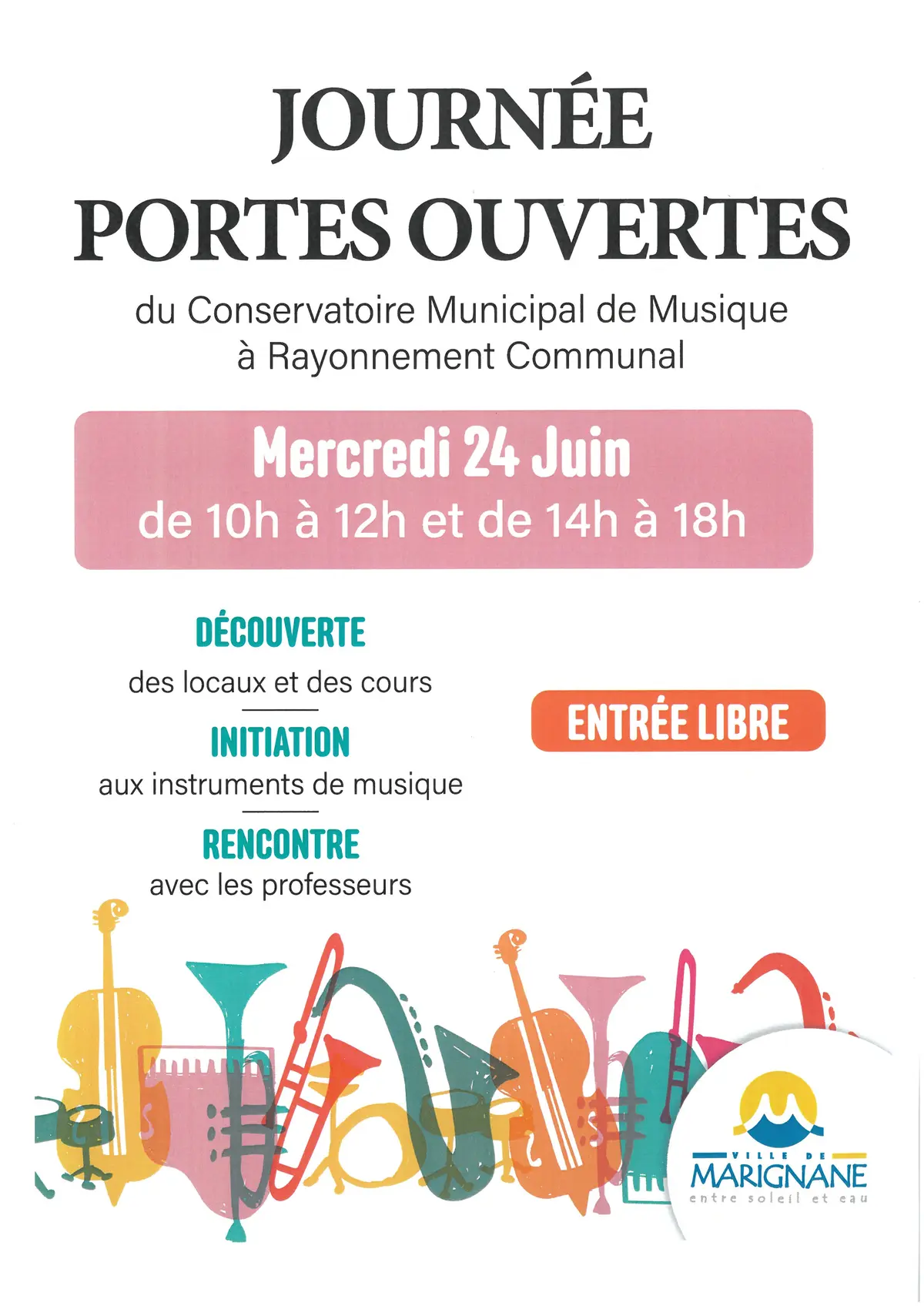 Portes ouvertes du conservatoire de musique à rayonnement communal