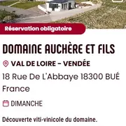 Portes ouvertes du domaine Auchere et animations