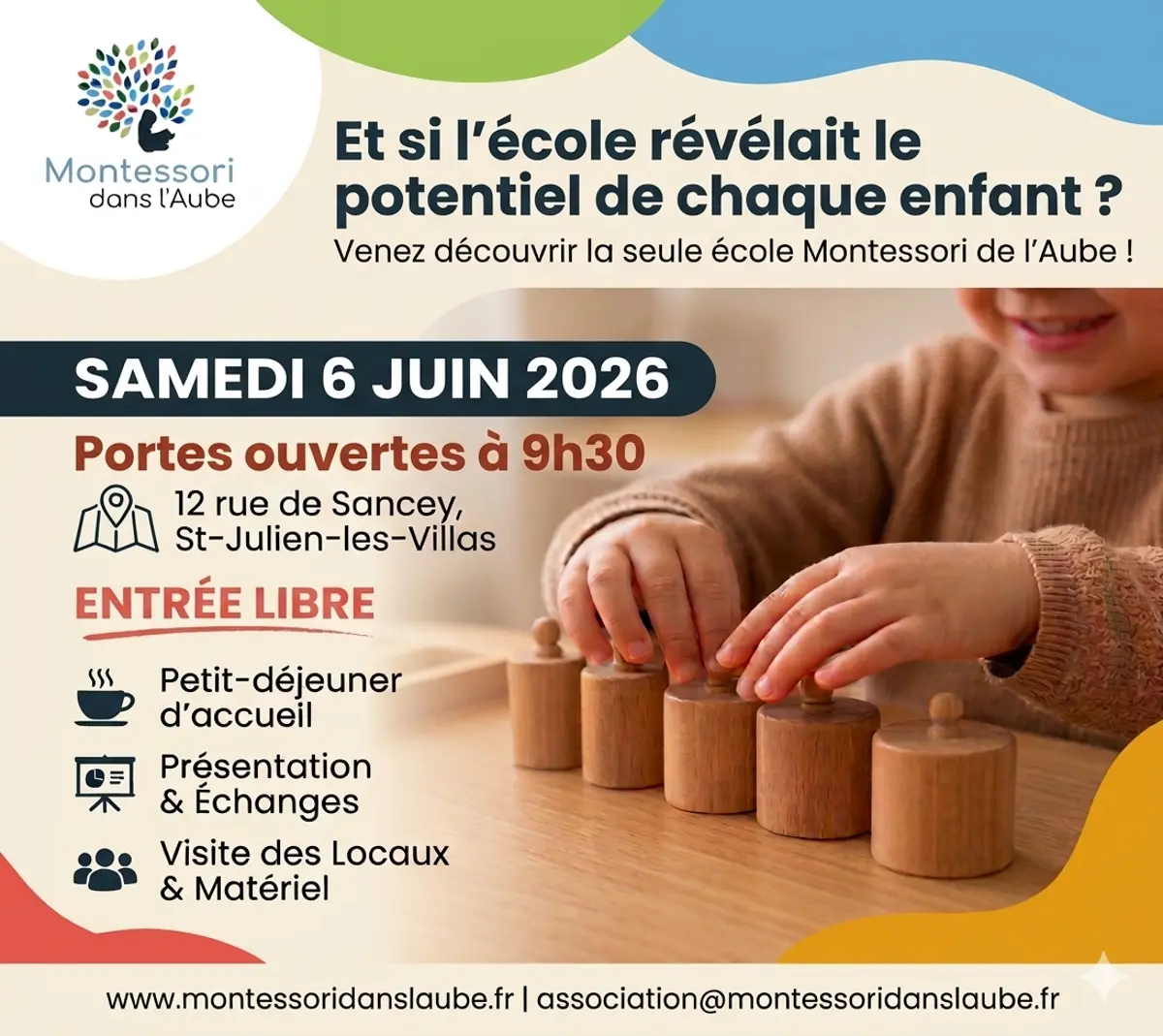 Portes ouvertes école Montessori dans l'Aube
