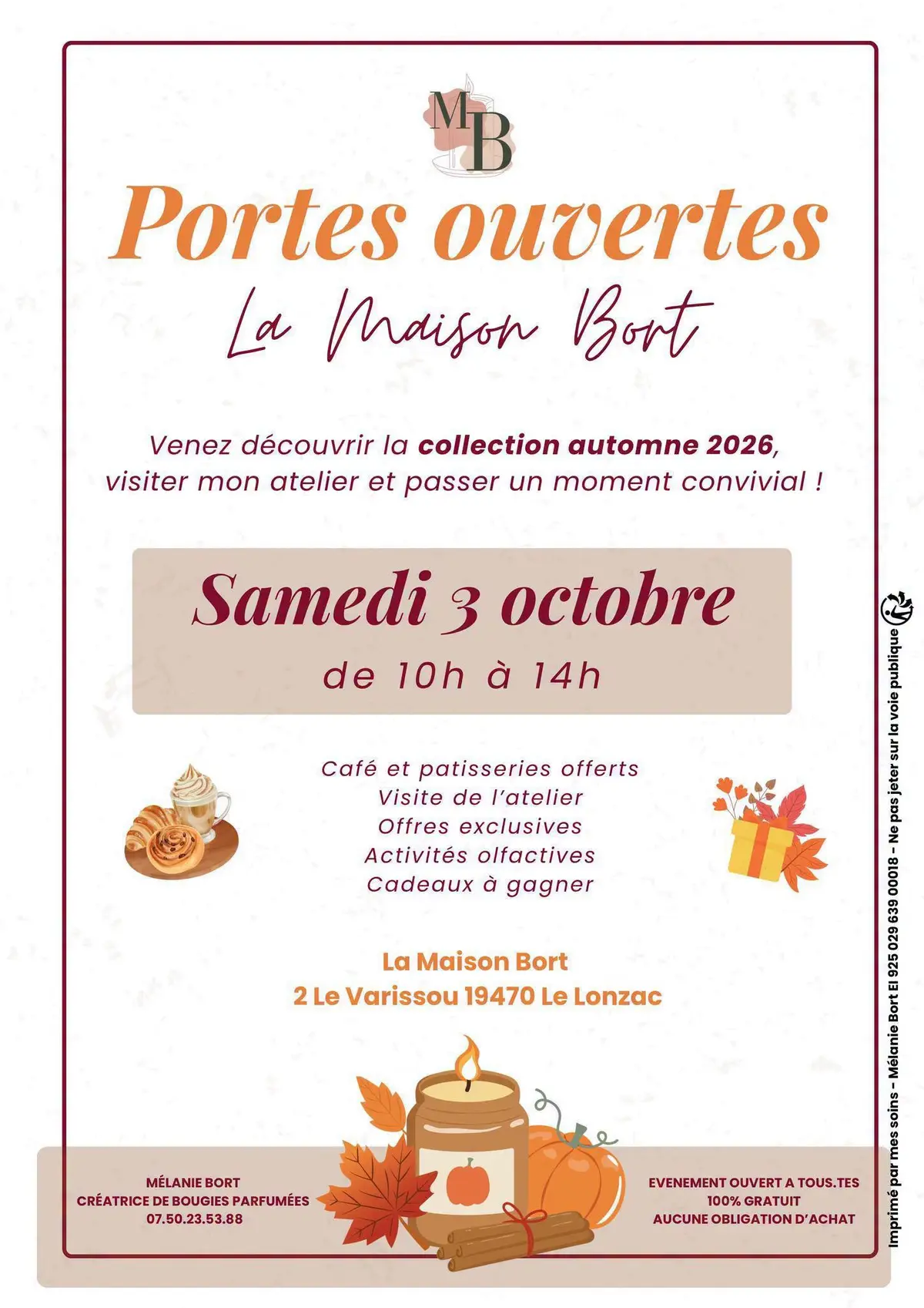Portes ouvertes - Maison Bort, créatrice de bougies parfumées