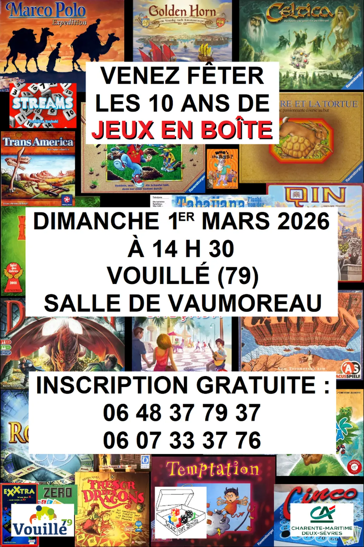 Portes ouvertes pour les 10 ans de l'atelier des Jeux en boîte à Vouillé