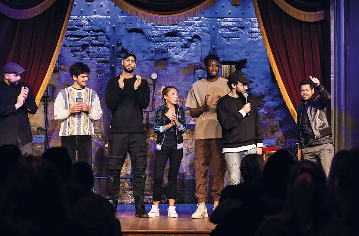 La troupe du Jamel Comedy Club, avec Jamel himself