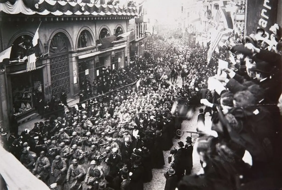 Entrée des troupes à Mulhouse, le 17 novembre 1918