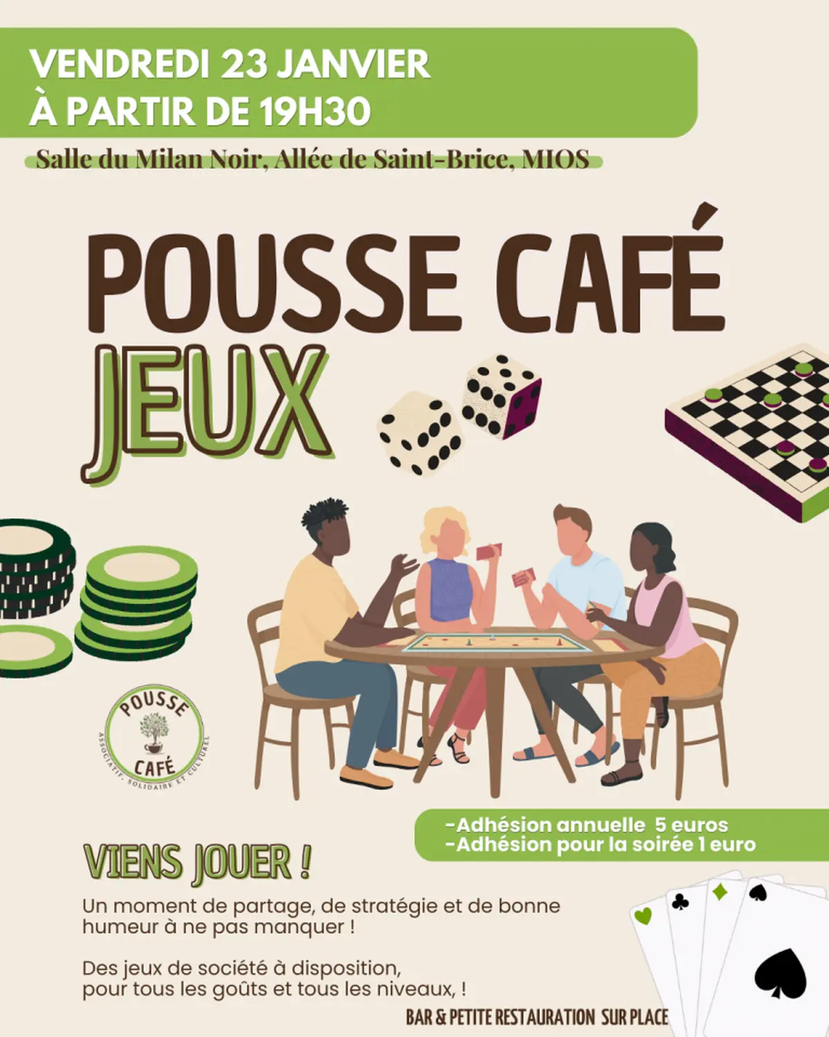 Pousse café : scène ouverte