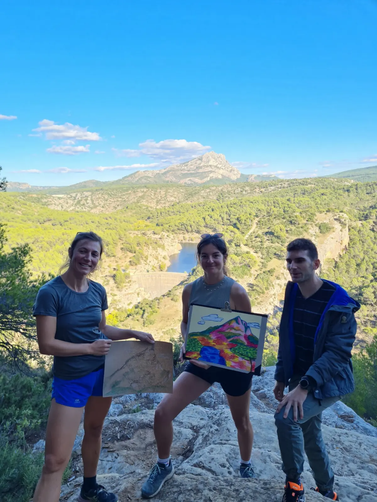 Pratique artistique en plein air à la manière de Cezanne