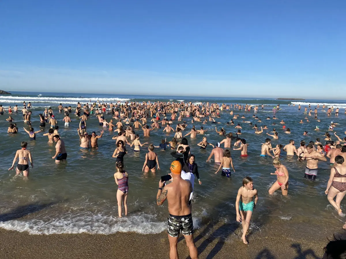 Premier bain de l'année