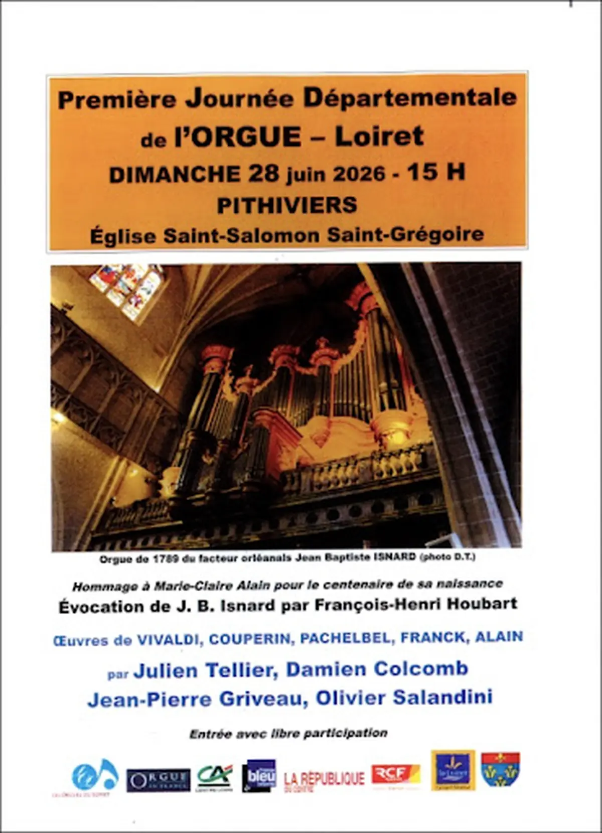 Première Journée Départementale de l'orgue