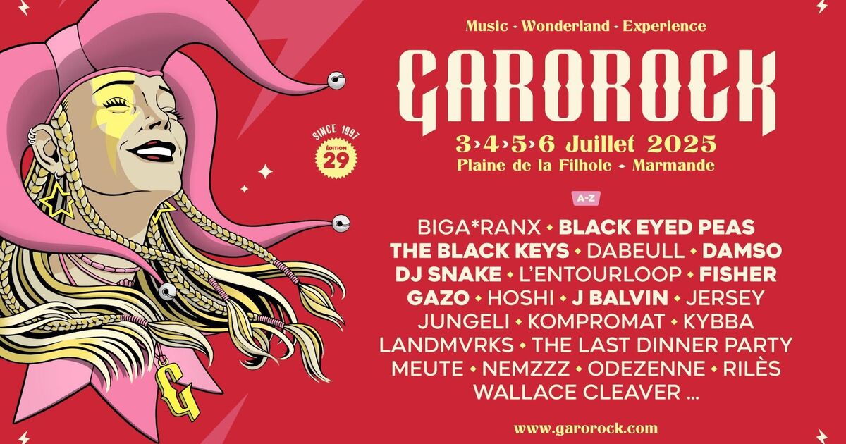 Garorock 2025 Black Eyed Peas, DJ Snake, Damso... Une programmation