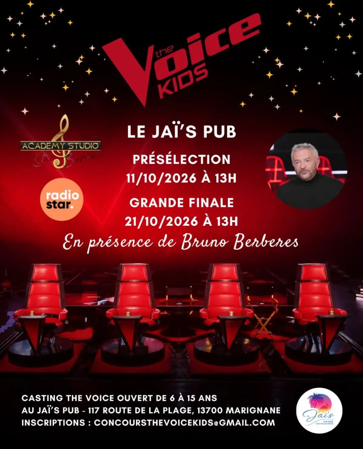 Présélection et finale de The Voice Kids au Jaï's Beach Pub