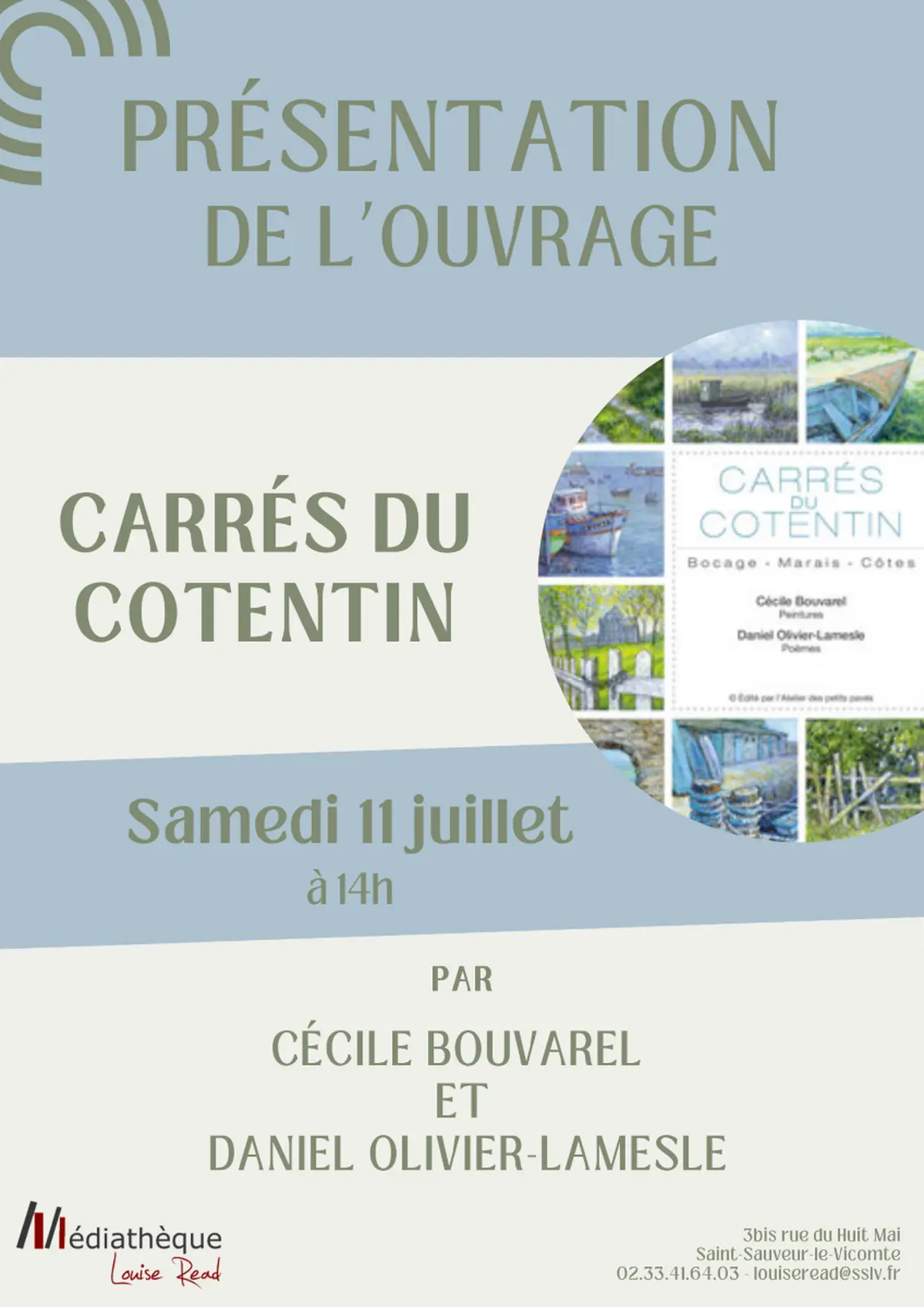 Présentation de l'ouvrage Carrés du Cotentin