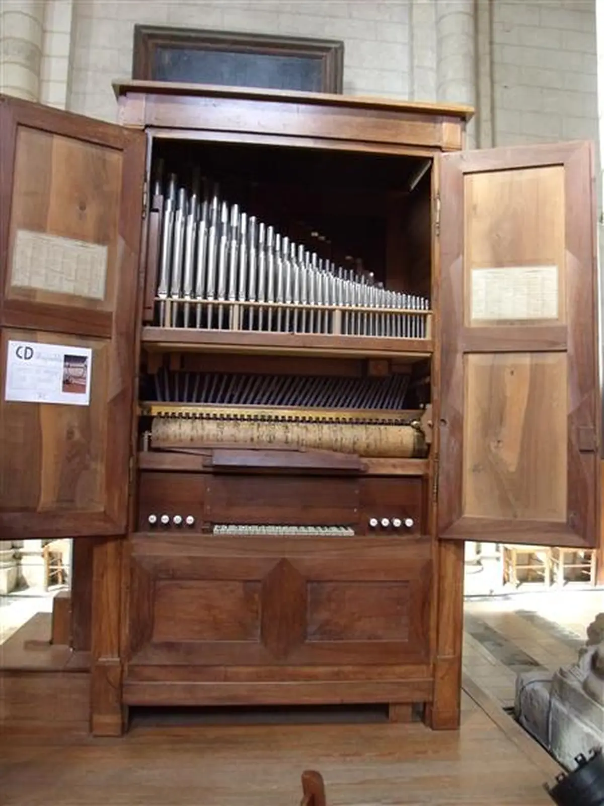 Présentation des chapiteaux de l’église abbatiale et de l’orgue à cylindre, dans le cadre des Journées Européennes du Patrimoine