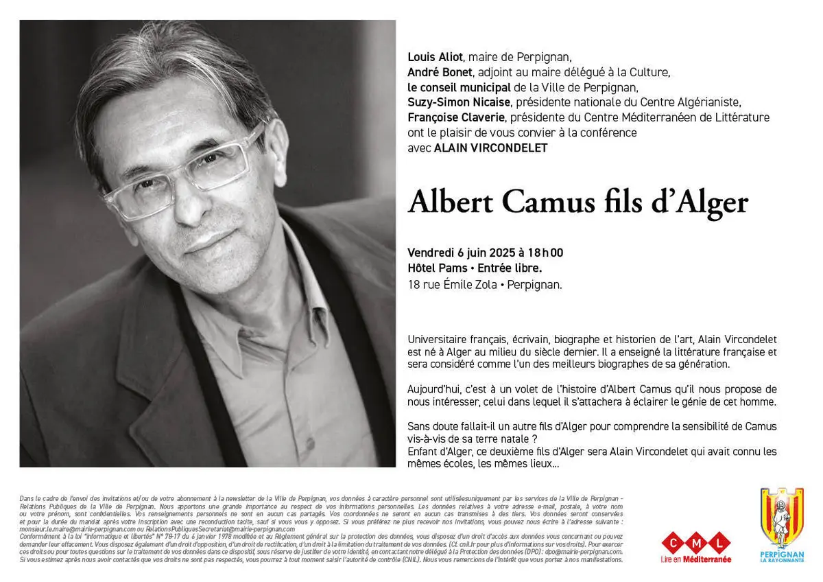 Présentation Du Livre « Albert Camus Fils D'Alger » D'Alain Vircondelet