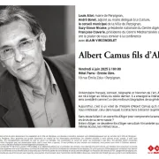 Présentation Du Livre « Albert Camus Fils D'Alger » D'Alain Vircondelet