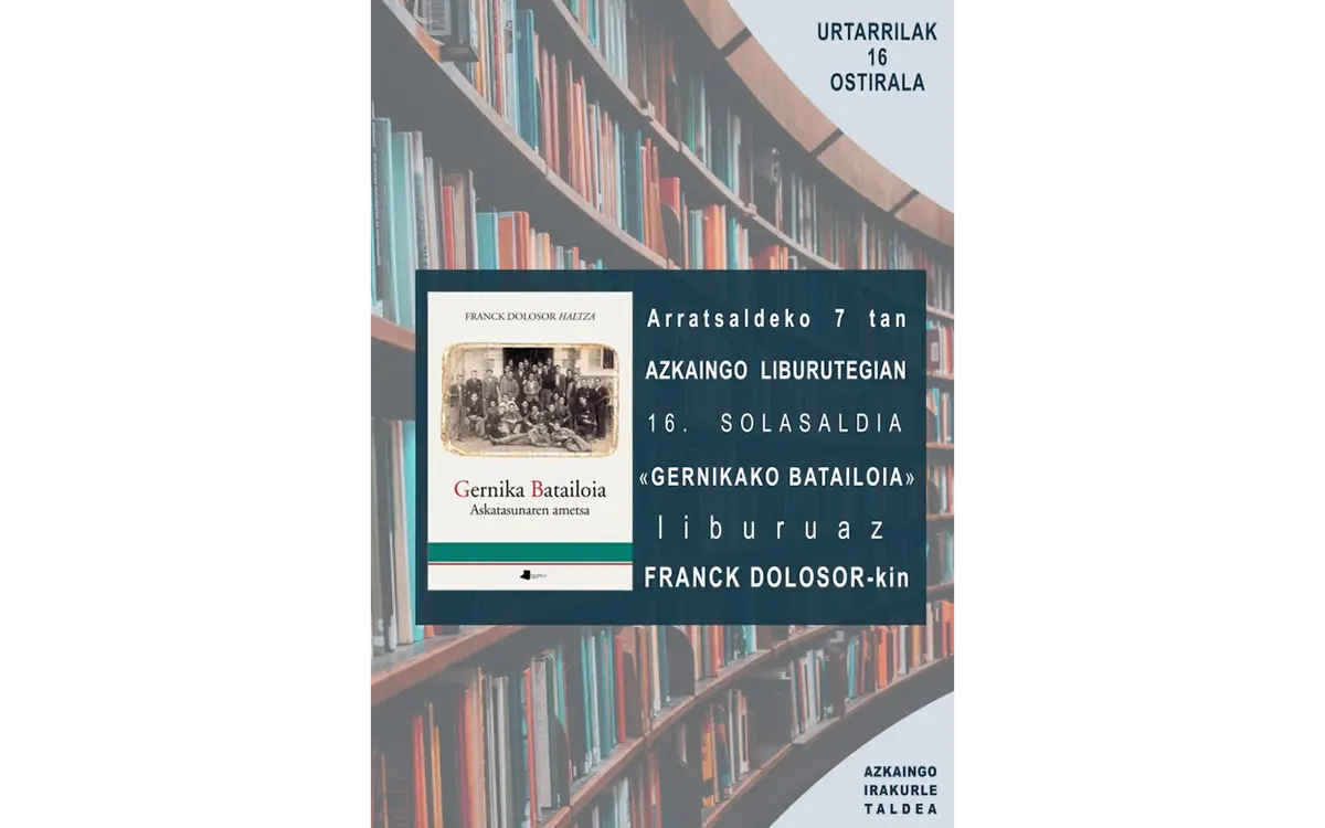 Présentation du livre Gernikako Batailoia