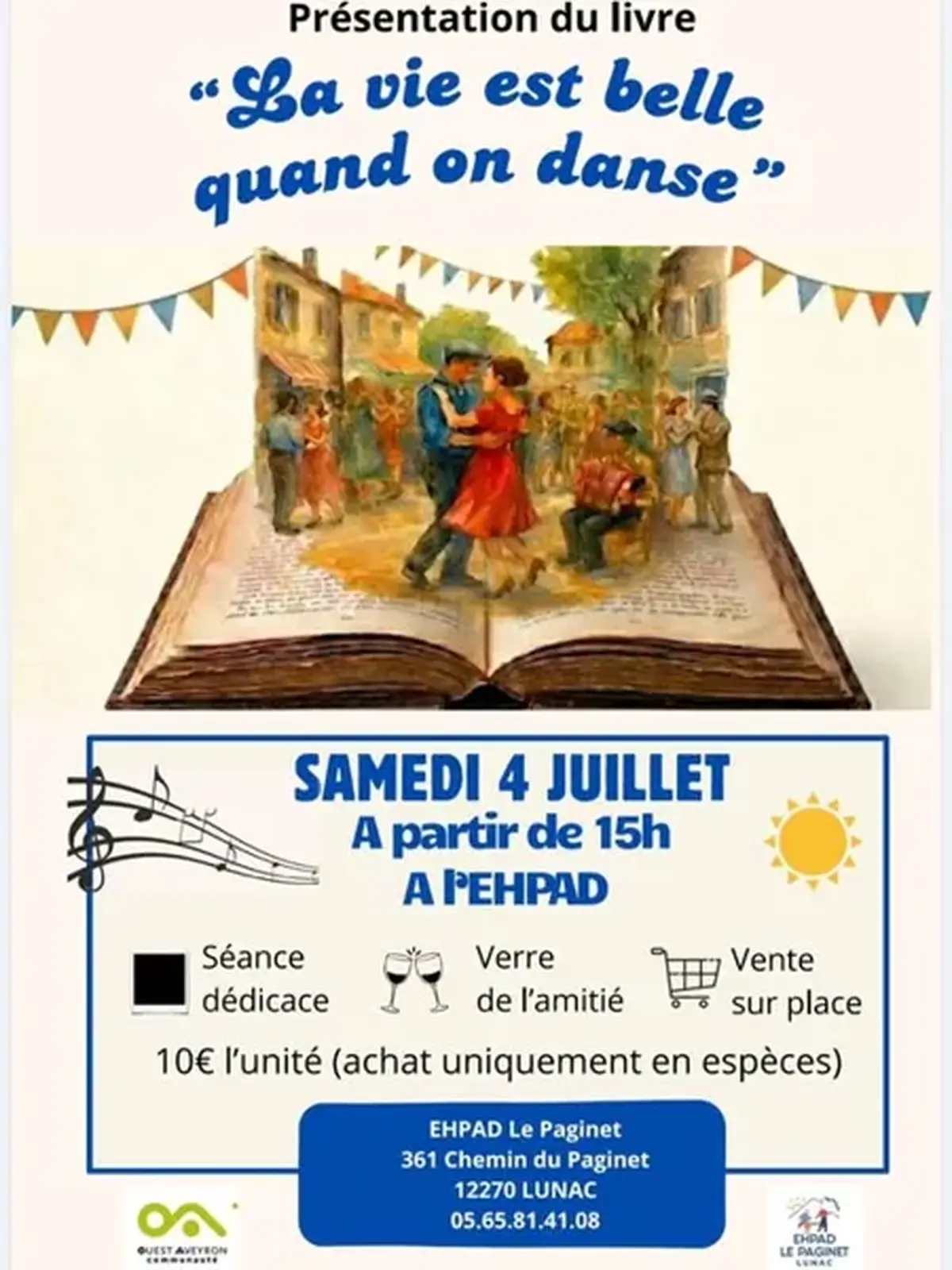 Présentation du livre  La vie est belle quand on danse