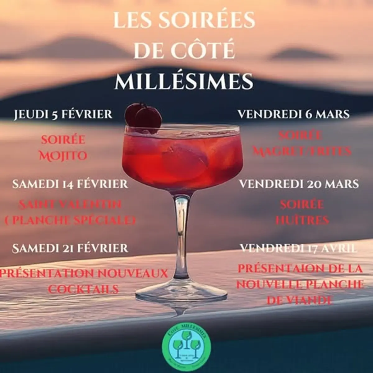 Présentation nouveaux cocktails*