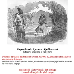 Présentation Robinson : Un phénomène éditorial à la librairie La Perle Rare à Senlis