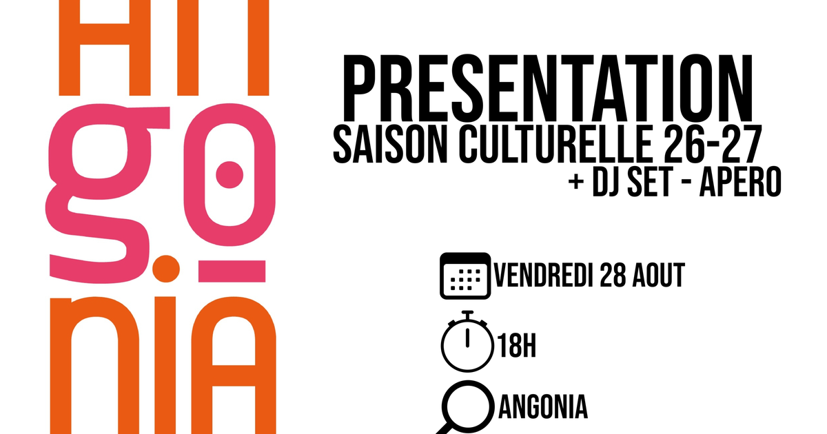 Présentation Saison Culturelle Angonia