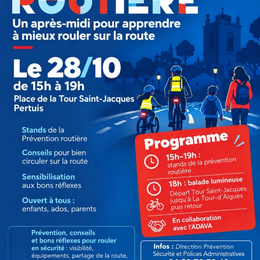Prévention routière et balade lumineuse à vélo