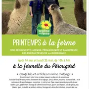 Printemps à la ferme - La Fermette du Pérougord