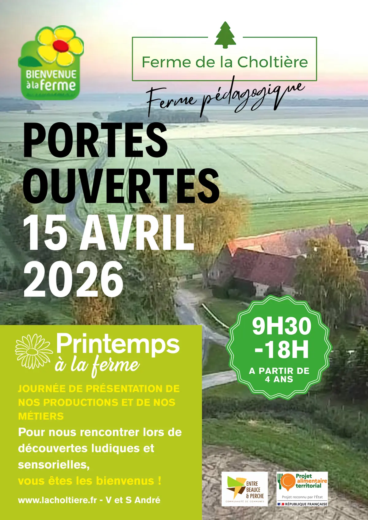 Printemps à la ferme : Portes ouvertes