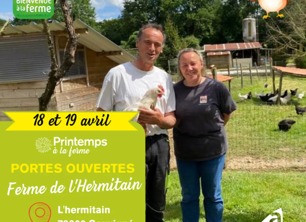 Printemps à la ferme : portes ouvertes à La Ferme de L'Hermitain