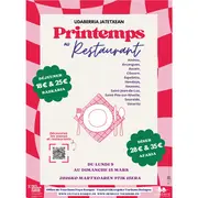Printemps au restaurant