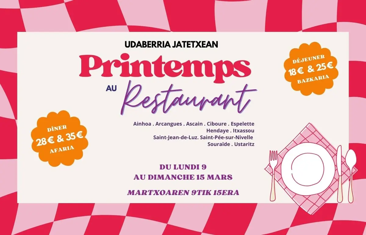 Printemps au restaurant