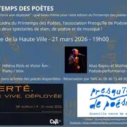 Printemps des Poètes - Spectacle musical et poétique