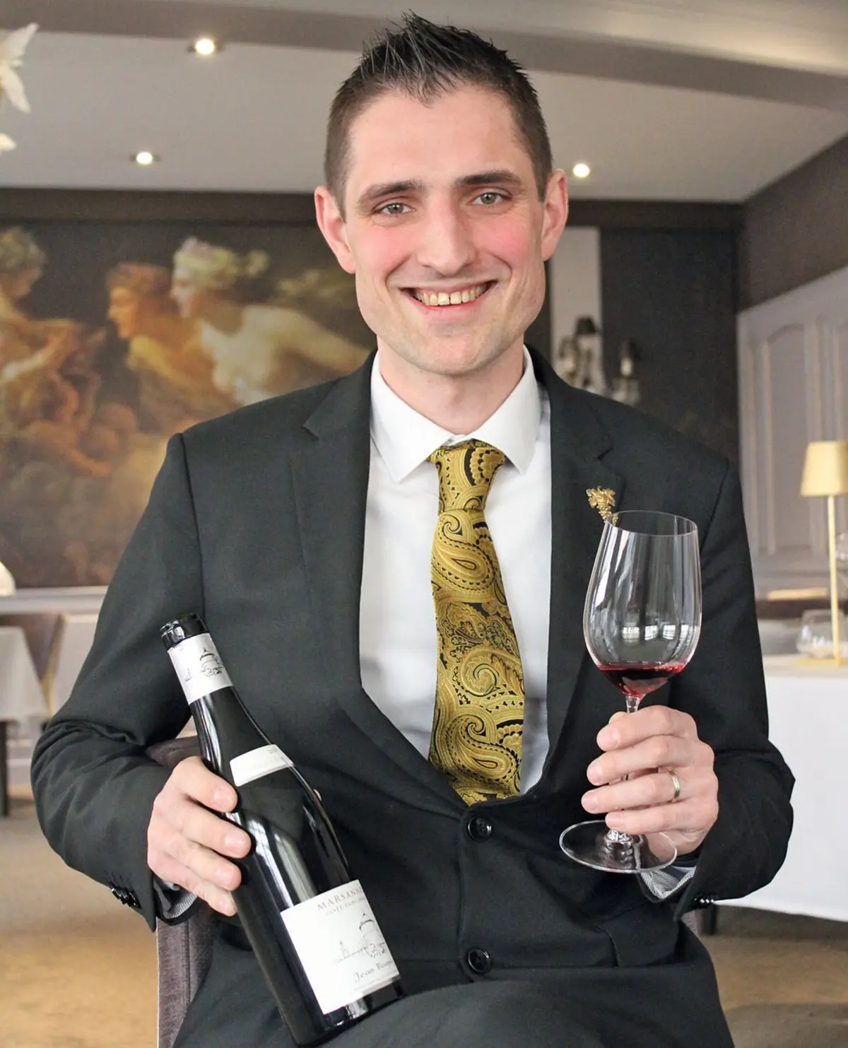 François Lhermitte, sommelier récompensé par le Guide Michelin