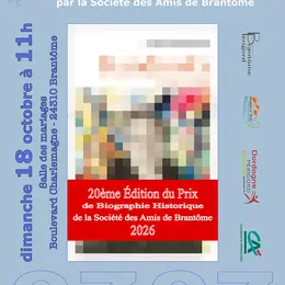 Prix littéraire de biographie historique Brantôme 2026