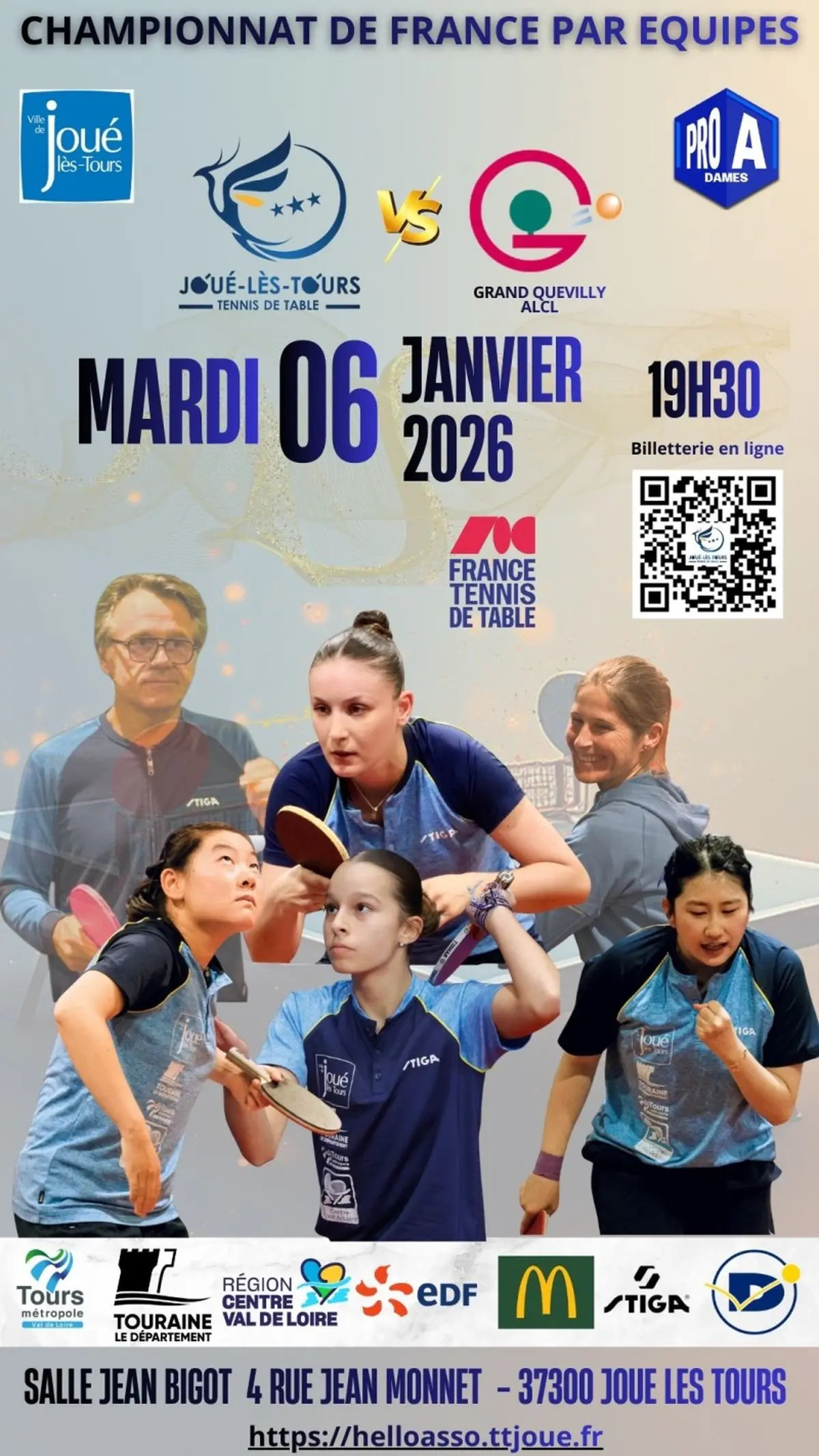 Pro a dames - TT Joué-lès-Tours contre Le Grand Quevilly