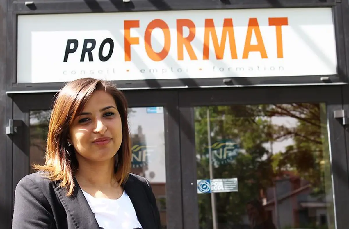 Hayet, en alternance à ProFormat, a trouvé sa voie